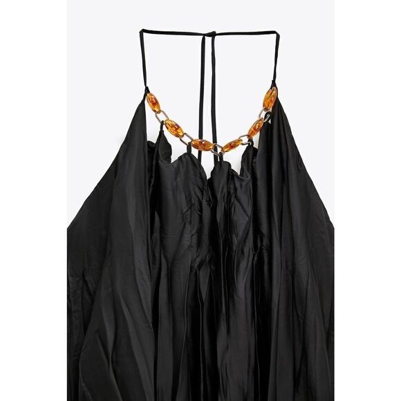 ZARA CREASED-EFFECT OVERSIZE DRESS NEW - Picture 3 of 9